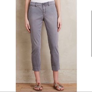Anthropologie Gray Capris